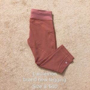 Lululemon leggings size 8